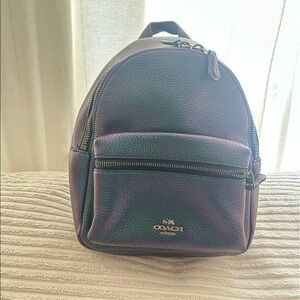 Oil Slick Charlie Coach Mini Backpack